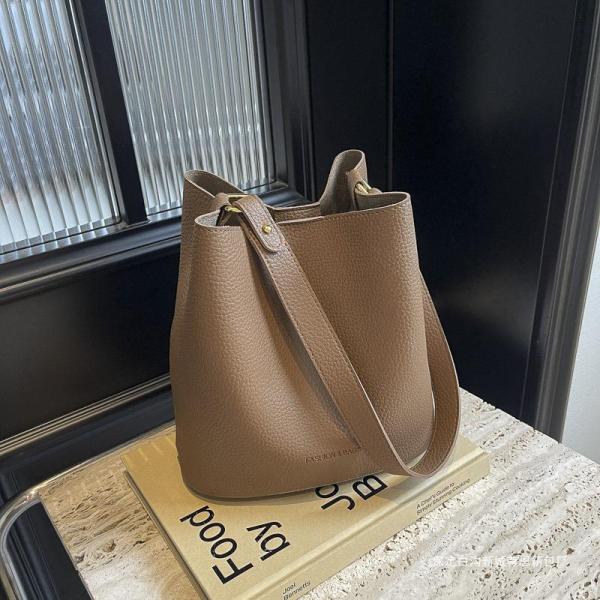 Casual Crossbody Bucket Bag with Two Large Wallets Stylish for Women