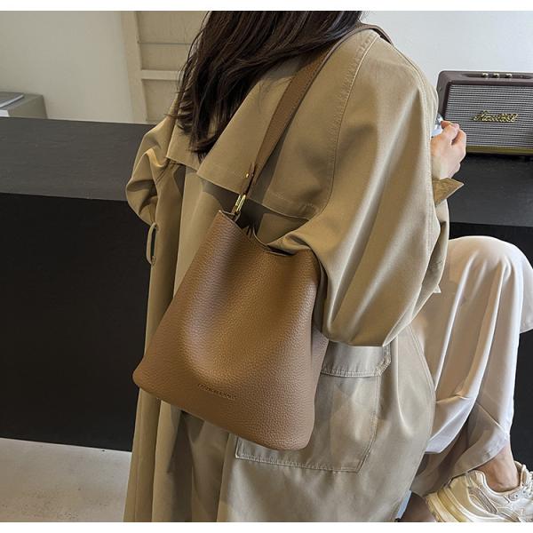 Casual Crossbody Bucket Bag with Two Large Wallets Stylish for Women