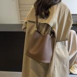 Casual Crossbody Bucket Bag with Two Large Wallets Stylish for Women