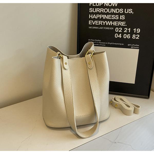 Casual Crossbody Bucket Bag with Two Large Wallets Stylish for Women