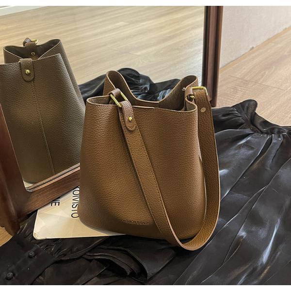 Casual Crossbody Bucket Bag with Two Large Wallets Stylish for Women