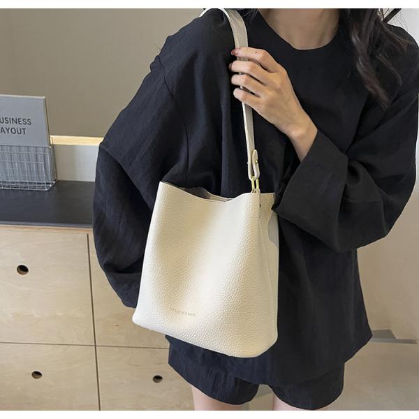Casual Crossbody Bucket Bag with Two Large Wallets Stylish for Women