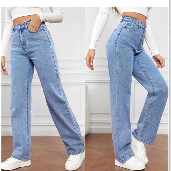 Elegant Long Straight Women's Jeans