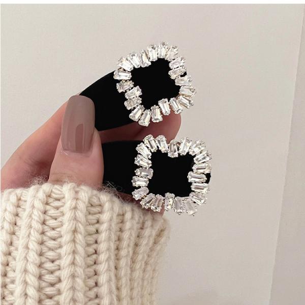 Velvet Diamond Square Hair Clip