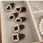 Velvet Diamond Square Hair Clip
