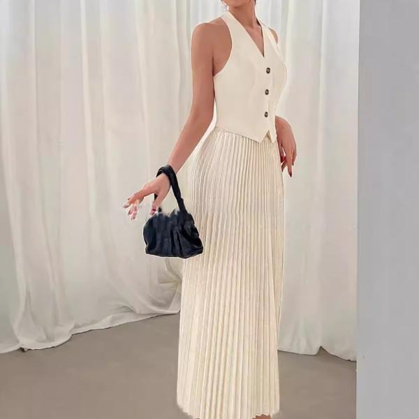 Sleeveless French-Style Dress